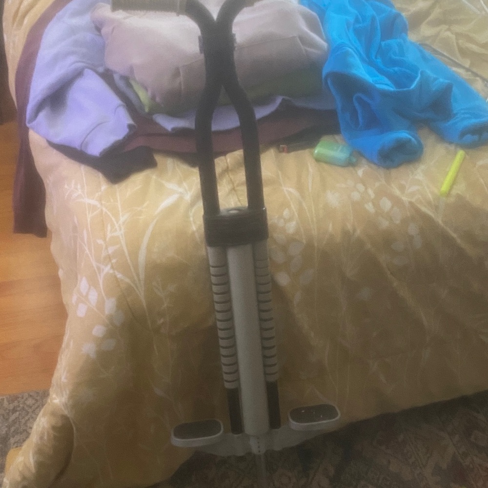 Black and Silver Pogo Stick